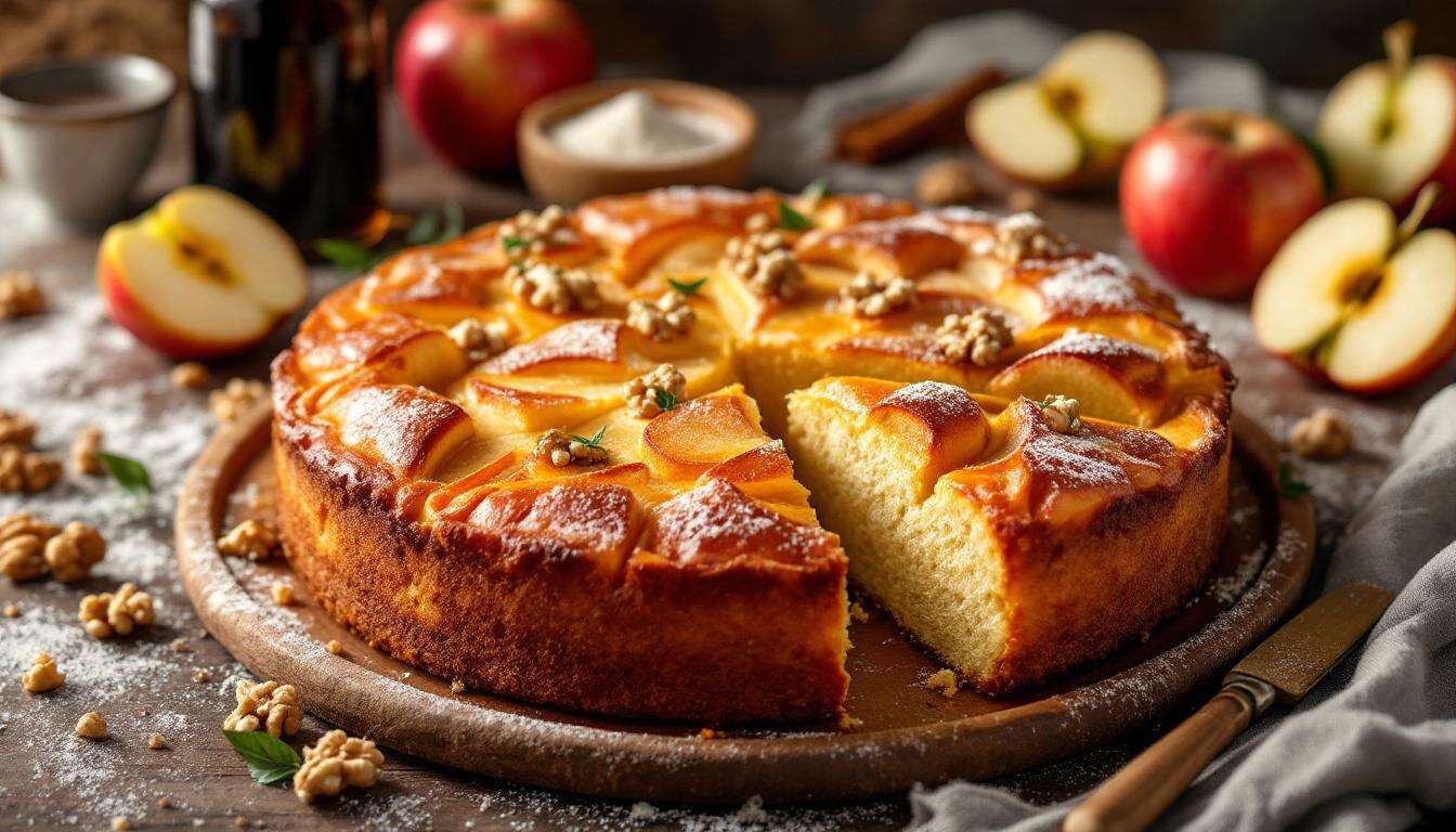 Cake Pomme-Noix : moelleux dedans, croustillant dehors (le goûter parfait de novembre)